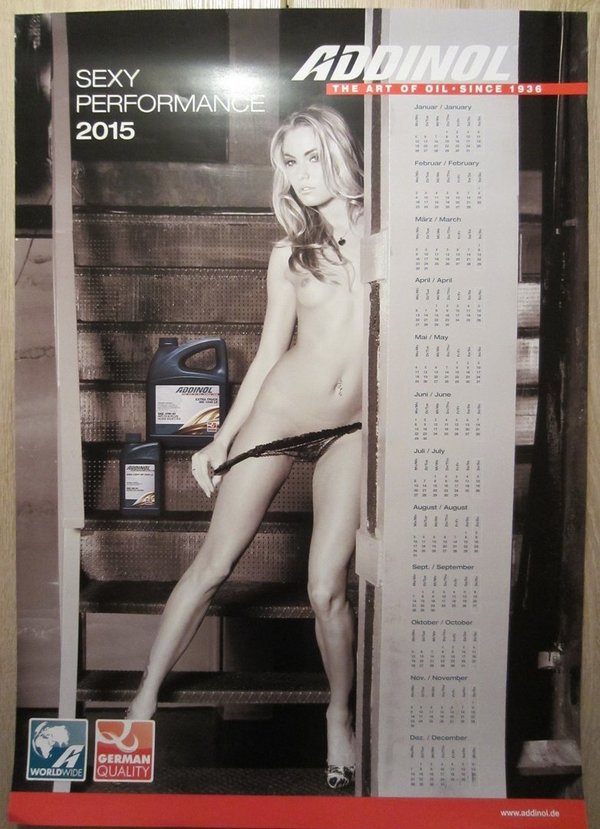 ADDINOL Girl Kalender 2015