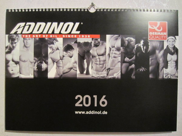 ADDINOL Boy Kalender 2016