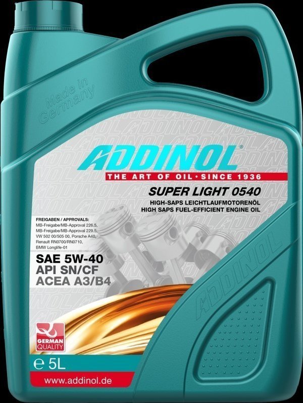 Addinol Super Light / Karton mit 12x1-Liter Dosen, von der Palette