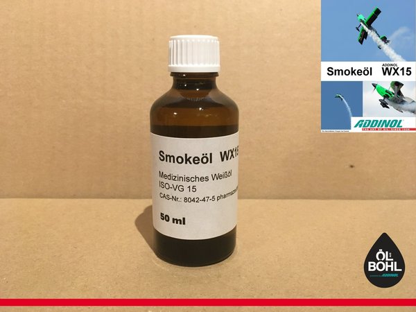 ADDINOL Dampföl Smokeöl WX 15  Braunglasflasche 50 ml